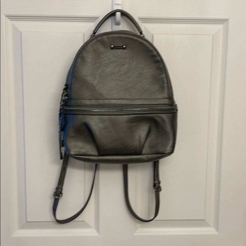 Joe’s Jordyn Pewter Metallic Backpack / Purse